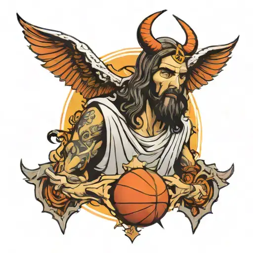 Jesus Crossiver Basketball Devil