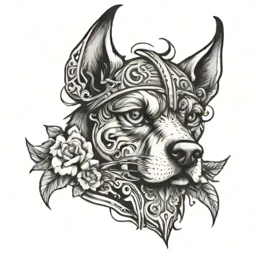 Dog Face But Using Axe Word