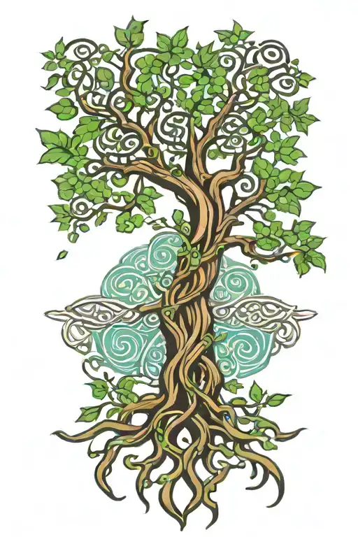 Celtic Tree Of Life Colour
