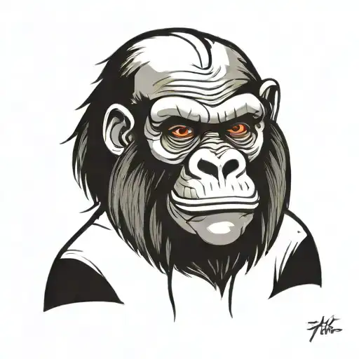 Someone Wearing A Gorilla Mask