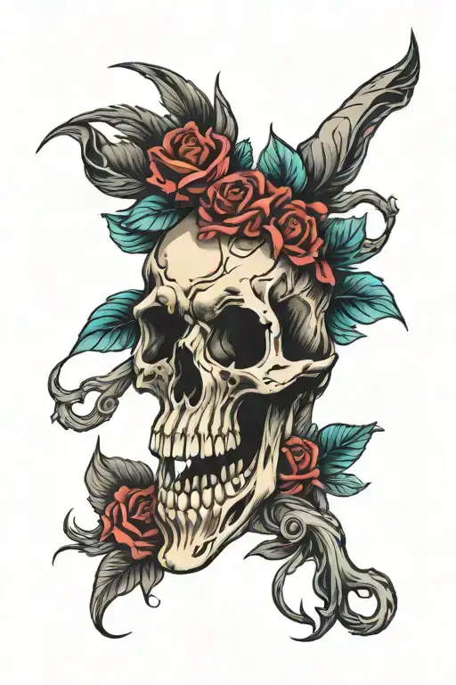 Animal Skull Surrounded