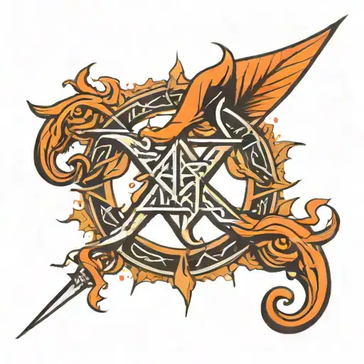 Alpha Omega Symbol Surrounded