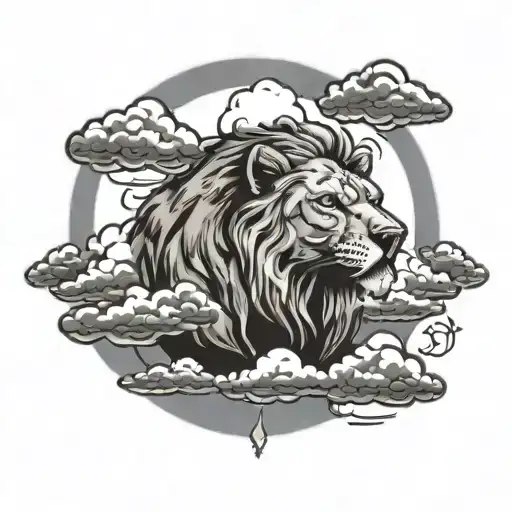 Leon And Cloud Filled Sky