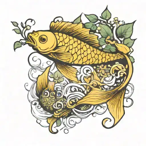 The Golden Fish Goes Through Tree