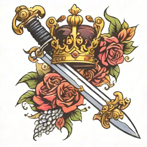 Sword With Crown Made