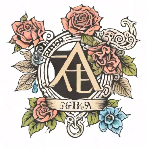 Initials Of My 4 Children Holding Hands