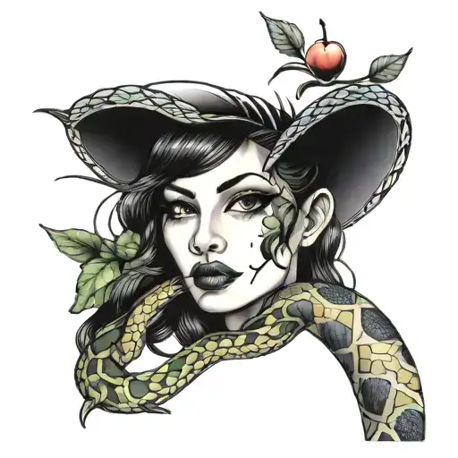 Snake Apple Women Hand