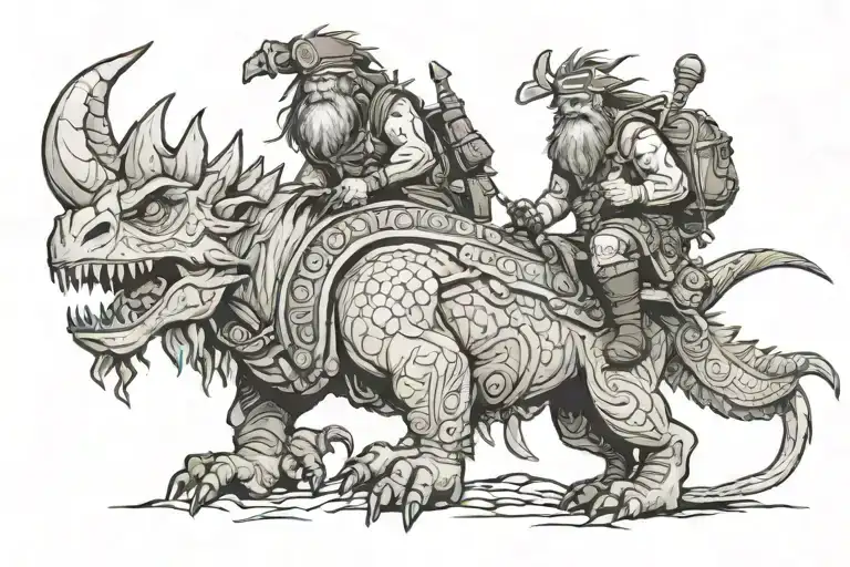 Troll Shaman Warcraft Riding Raptor Mount Black Rock Mountain