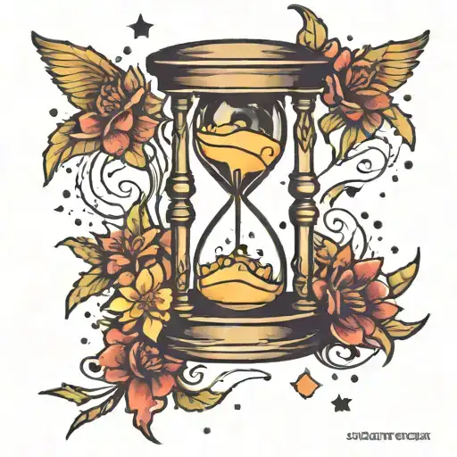 Hourglass Filled With Stars