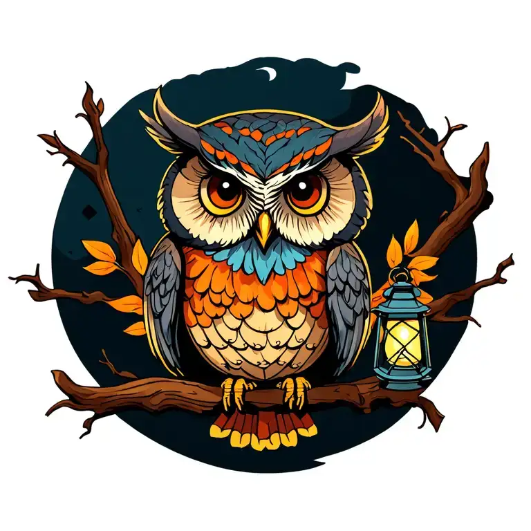 Owl And Lantern