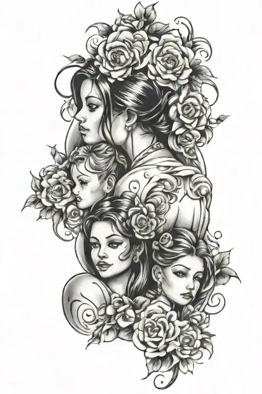 Wife And Kids Back Design