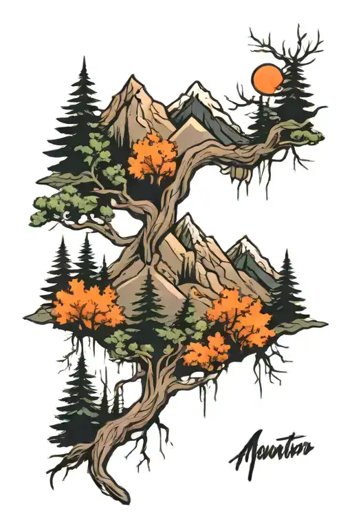 Mountain Trees