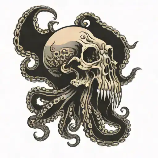 Scary Octopus Skull