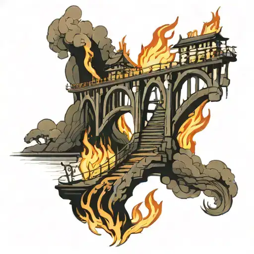 Bridge On Fire Coming