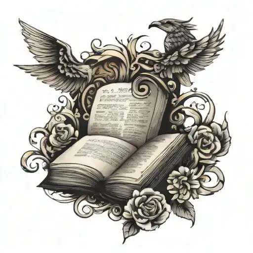 Opened Bible Scripture