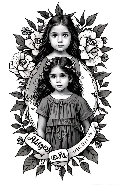 Children Names Incorporated Into The Design