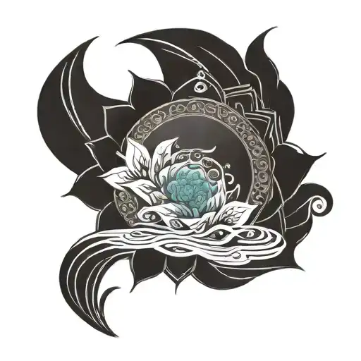 A Mandala Design Inspired By The Ripples Of Water On A Sunny Lake