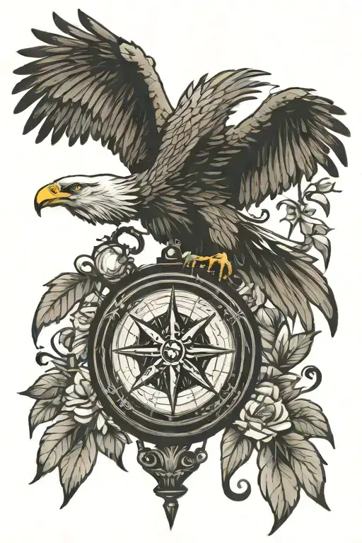 Outdoor Eagle Compass Lantern