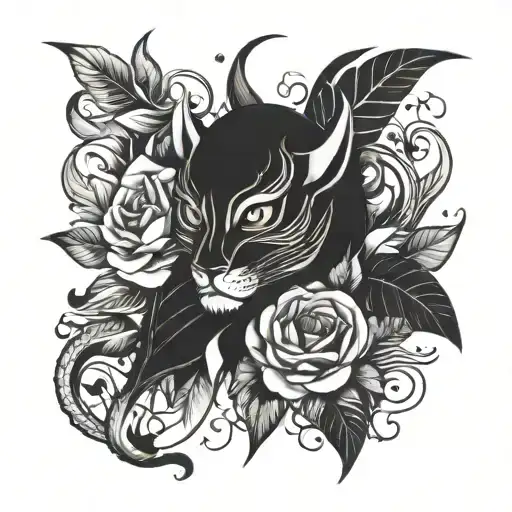 Crie Flash Tattoo Baseado No Estilo Neo Tradicional Black Work