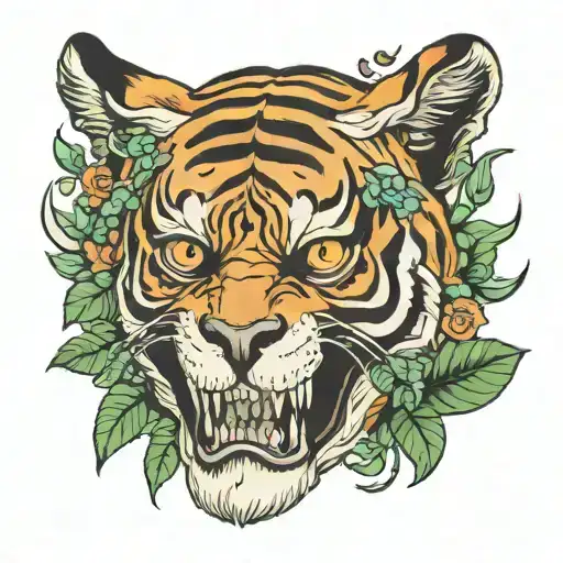 Tiger Skull Foliage