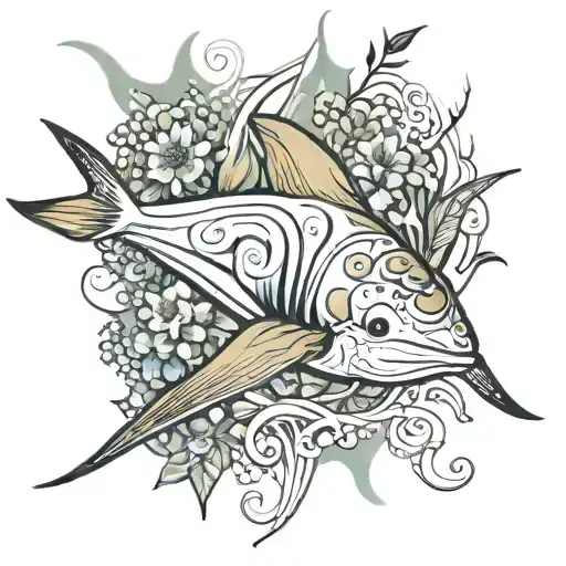 Manta Ray Design Incorporating Elements Of Nature Inspired