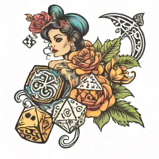 Live Laugh Love Bicycles 3 Women Money Dice