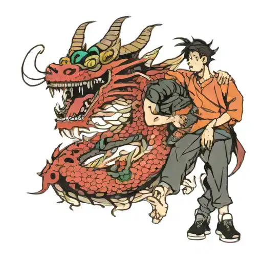 Jin & Jang With Dragon