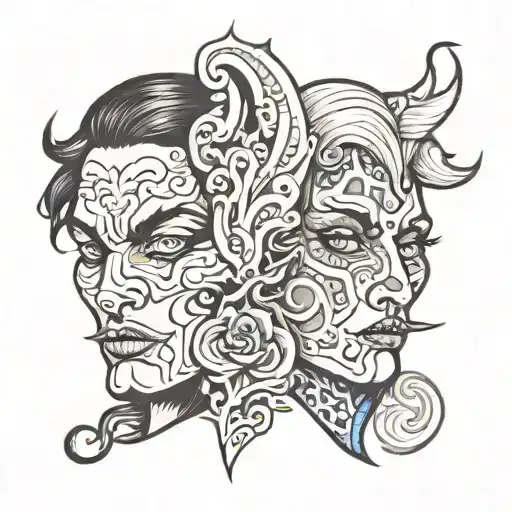 Double Face Good And Bad