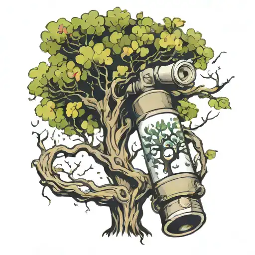 A Tree Wearing A Oxygen Cylinder