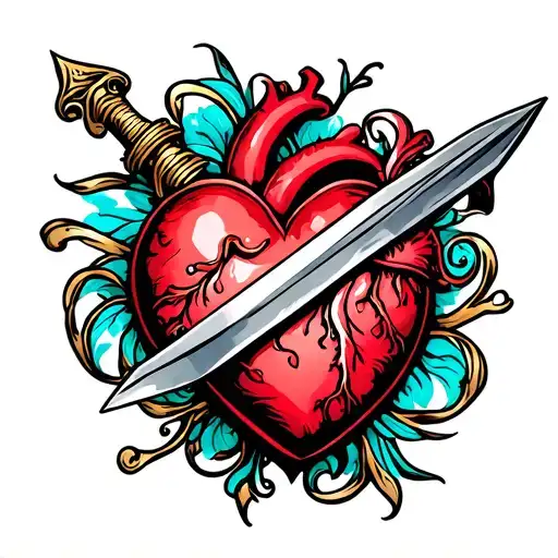 Heart With A Dagger Inside