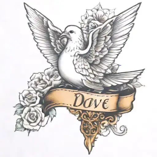 Dove Perched On John Written