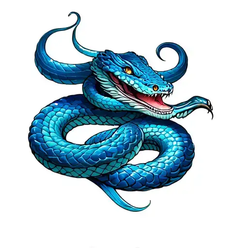 A Blue Snake