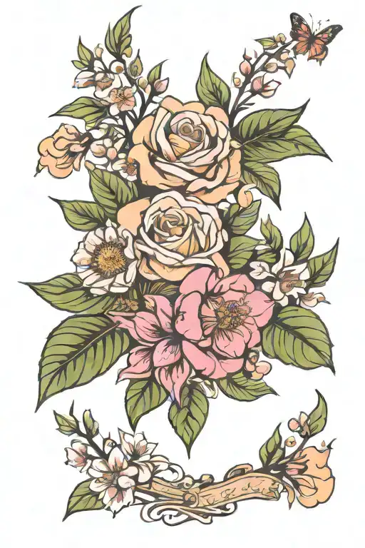 March May August Birth Bouquet