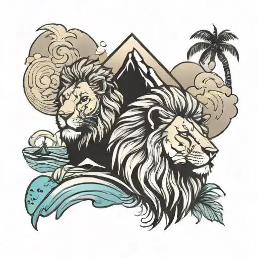 Beach And Lions Head