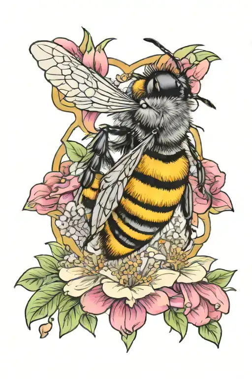 Bee Collecting Nectar