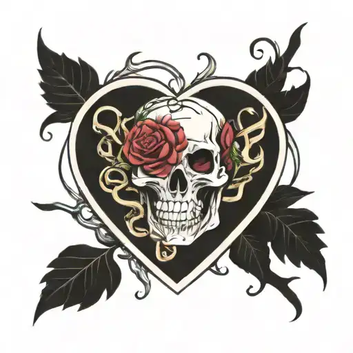 Skeleton Bone Shape Real Heart