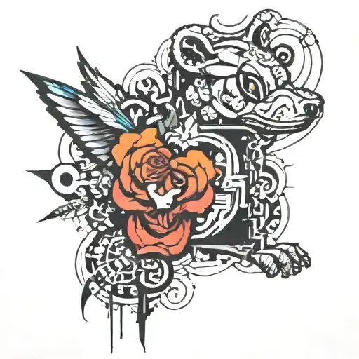 Ink Black Street Graffiti Art Using Vibrant Colors Inspired By Banksy