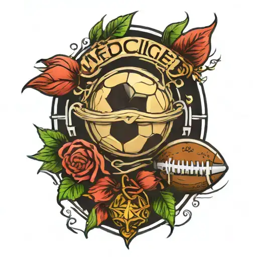 Medicine Symbole With Football