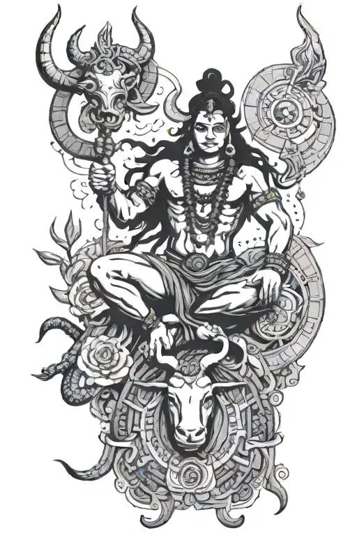 Lord Shiva And Zodiac Taurus Zodiac Symbol