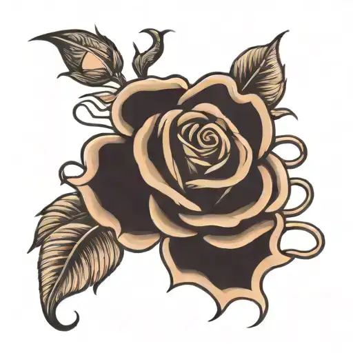 Chess Rose On A Squiggly Line