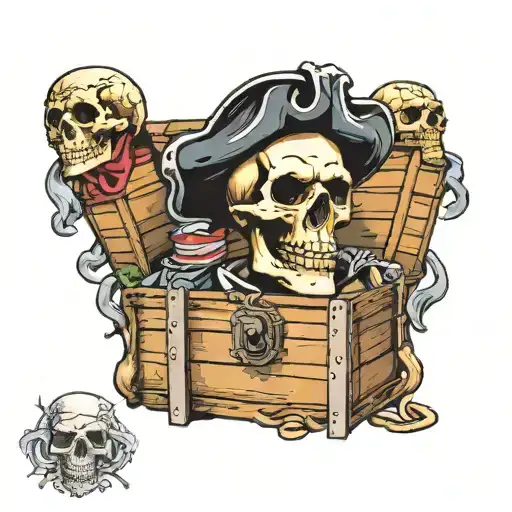 Treasure Chest Pirate The Goonies Skull Never Say Die
