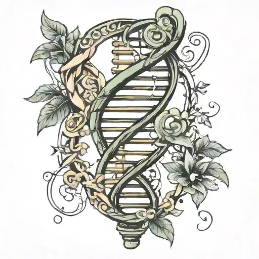 Dna Helix Made Of Money