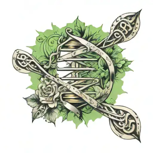 Dna Helix Made Of Money