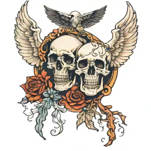 Death And Heaven Holding Hands