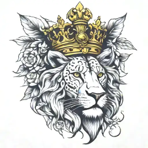 Queen Lion Surrounded