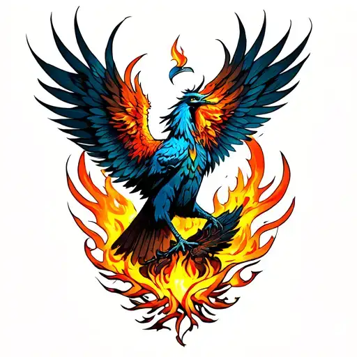 Phoenix Rising From The Ashes