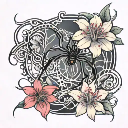 Infinity With Spider Lily