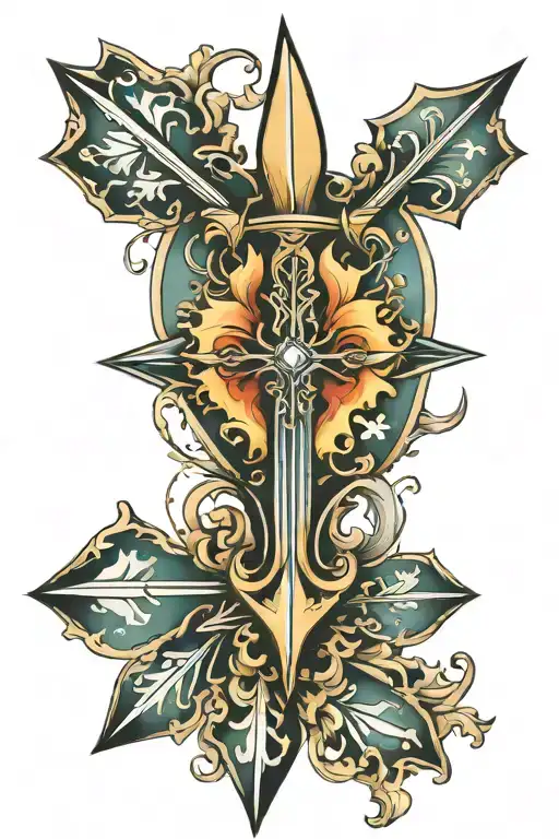 Arrow With Fleur De Lis