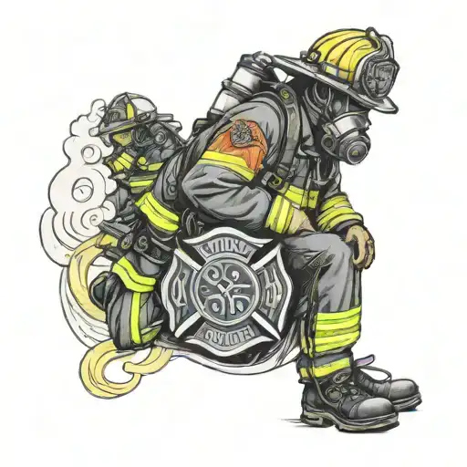 Firefighter With My Kids Names Incorporated