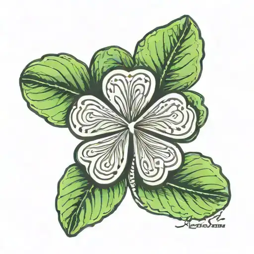 4 Leaf Clover Small With Number 28